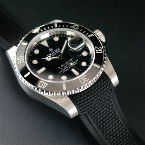 rolex submariner breite armband|rolex submariner with rubber strap.